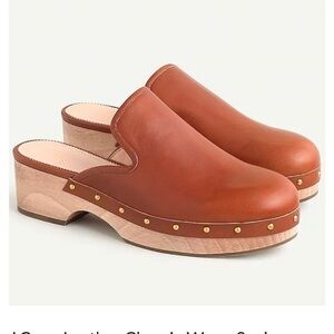 J crew leather clog